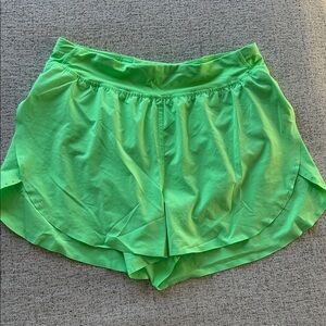 Lululemon Neon Green Women's Athletic Shorts